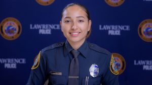 Lawrence female officer makes history
