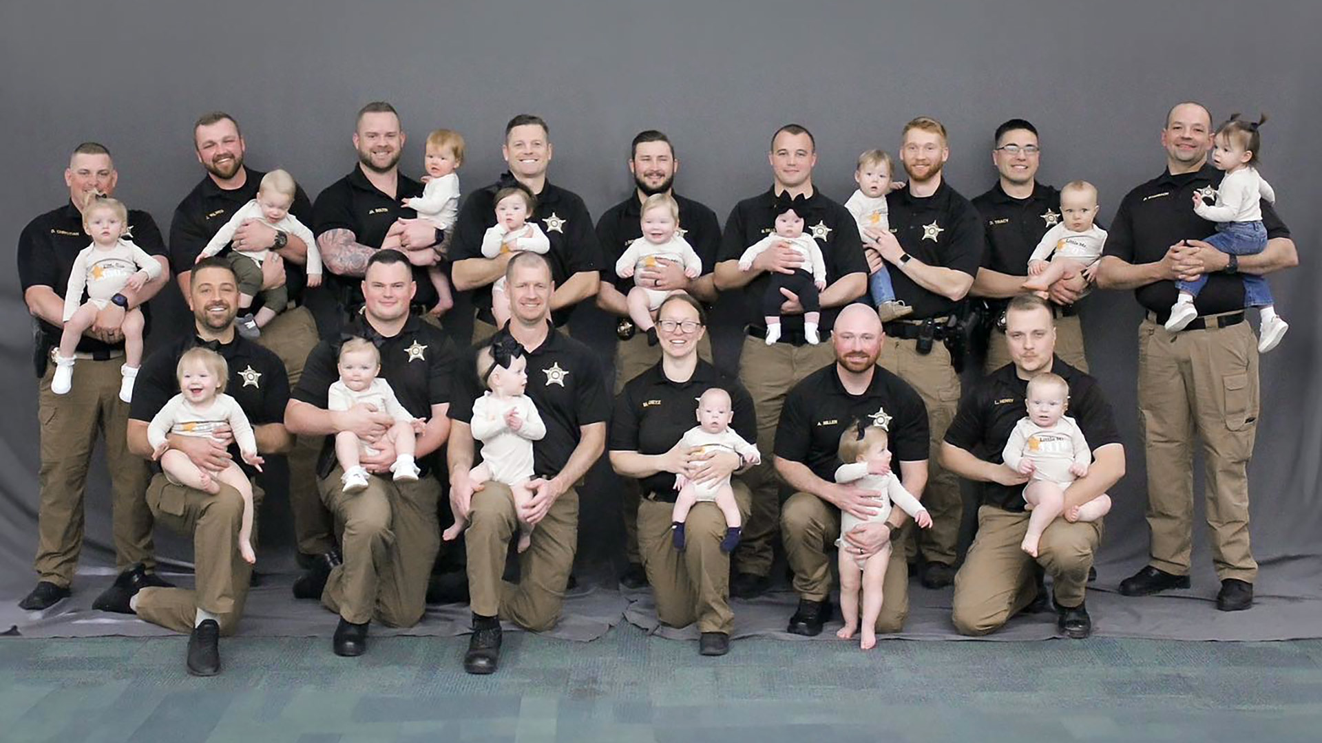 Boone County Sheriff’s Office celebrates “baby boom” with an adorable group photo
