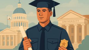 No degree, no badge?