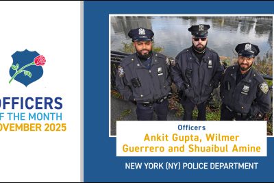 National Law Enforcement Officers Memorial Fund Announces November 2025 Officers of the Month