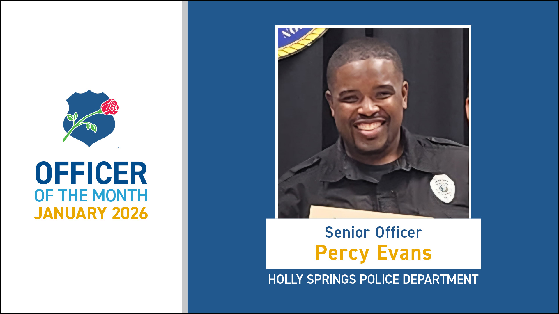 National Law Enforcement Officers Memorial Fund announces January 2026 Officer of the Month